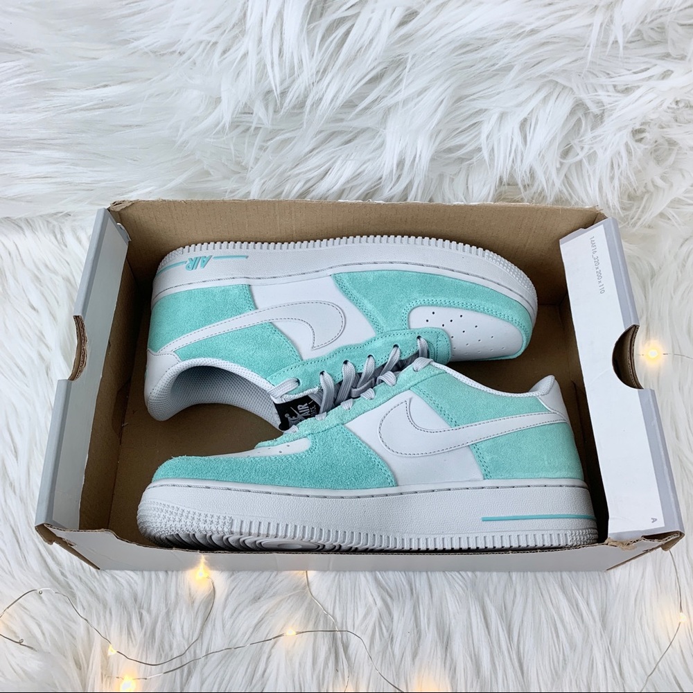 New Nike Air Force 1 Tiffany Teal and Grey - Picture 9 of 9